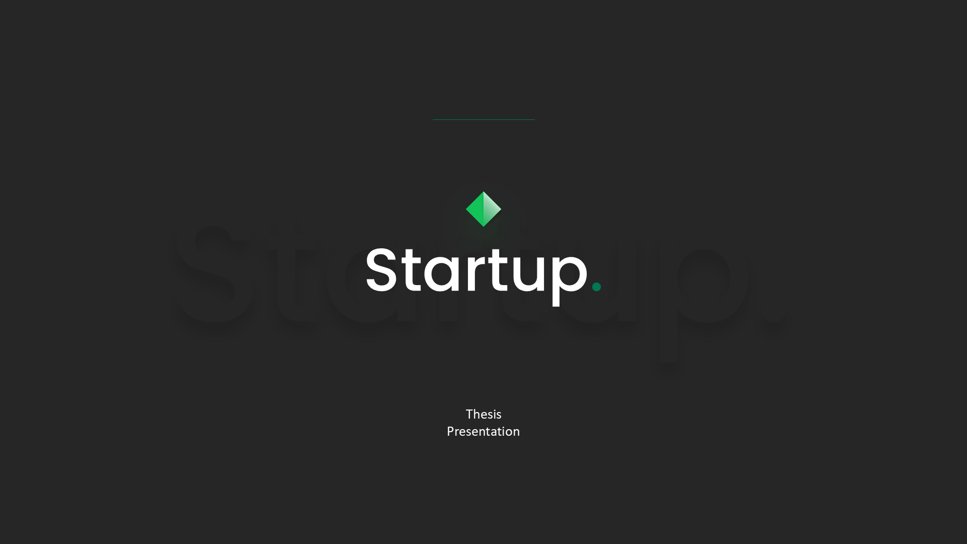 Startup V1 Dark slide 1